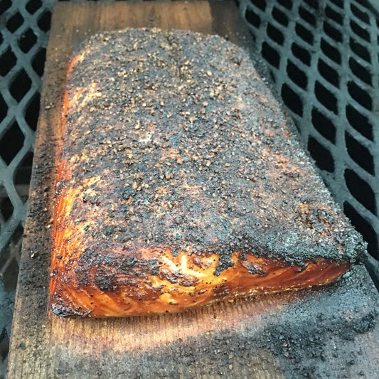 Pepper-Crusted Smoked Salmon